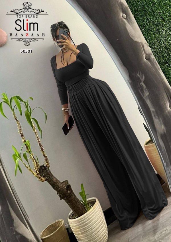 ست کراپ شلوار پیله دار SLIM - تصویر 2