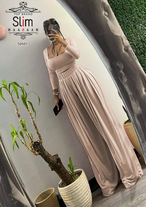 ست کراپ شلوار پیله دار SLIM - تصویر 8