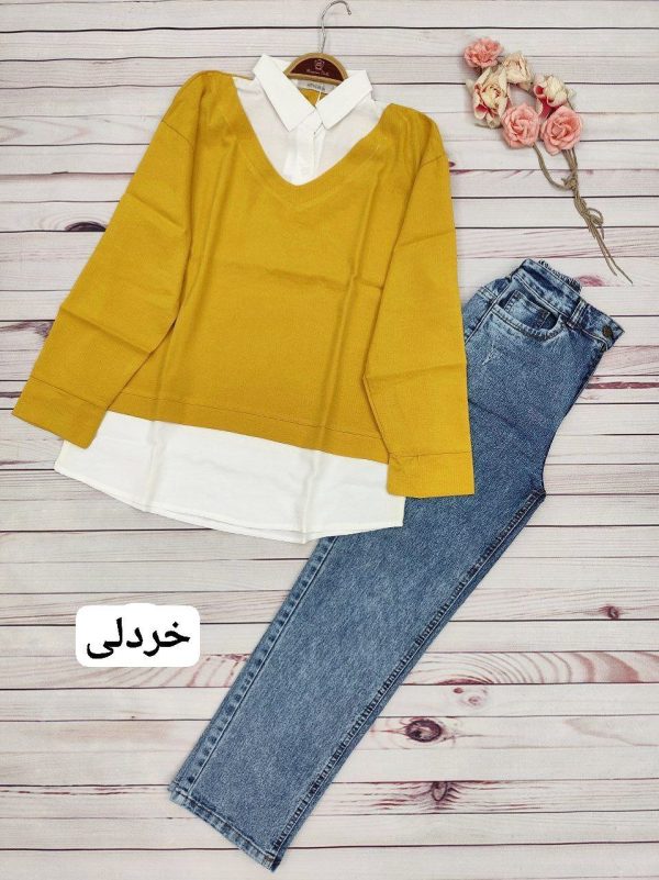 شومیز مانتویی سور - تصویر 2