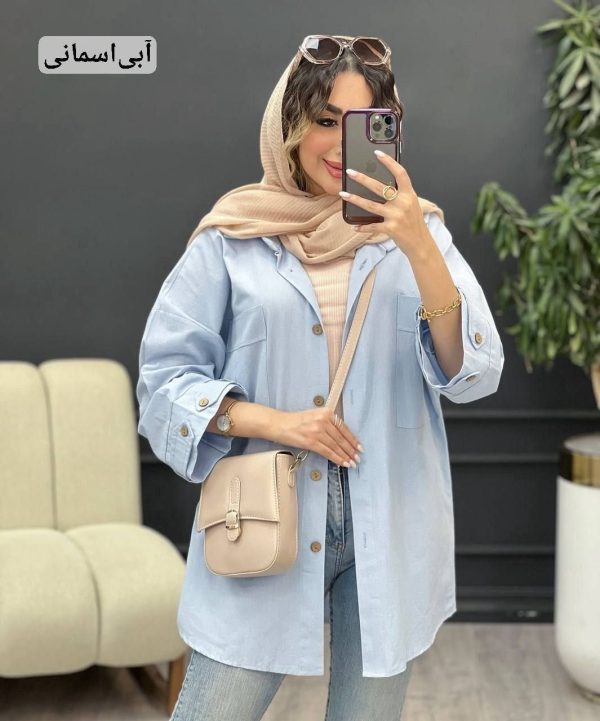 تونیک لنین آستین فلشی - تصویر 5