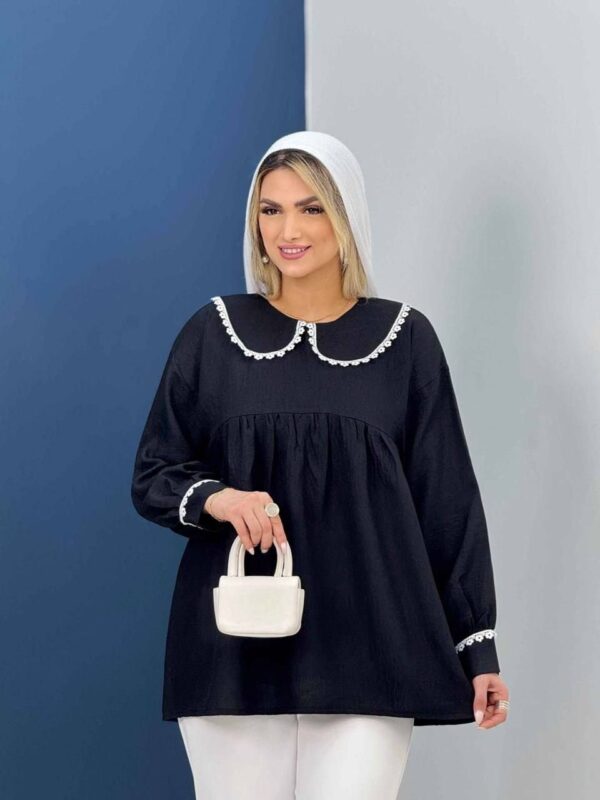 تونیک مانتویی یقه عروسکی