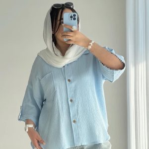 شومیز کولر دار میکا