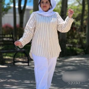 شومیز مانتویی خنک و تابستونی سایزبزرگ