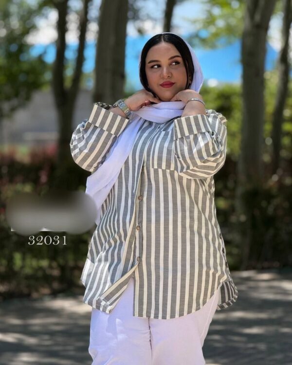 شومیز مانتویی خنک و تابستونی سایزبزرگ