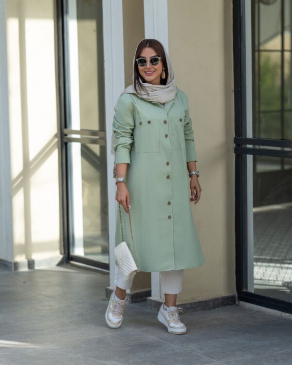 مانتو بلند مدل آوینا - تصویر 3