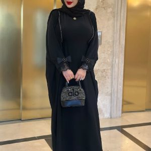 مانتو عبایی آستین پاپیون