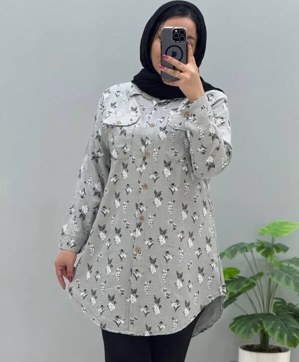 شومیز طرح  گل گچی - تصویر 4