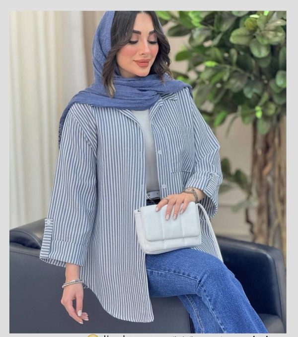 شومیز مانتویی تکرنگ